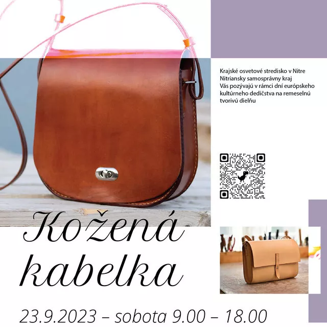 Kúzlo zašlých čias - Kožená kabelka