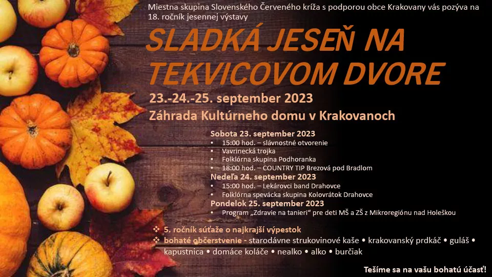 Slávnosti jesene na tekvicovom dvore