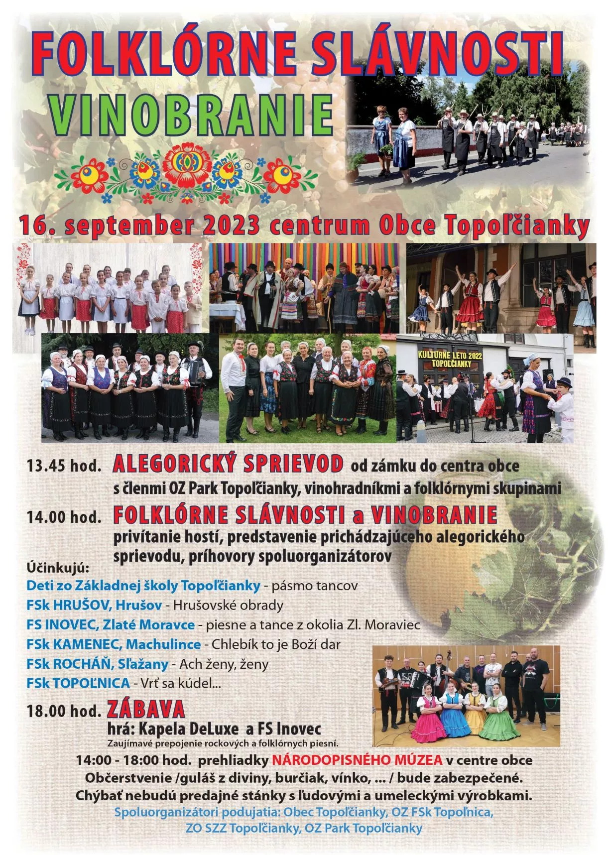 Folklórne slávnosti a vinobranie