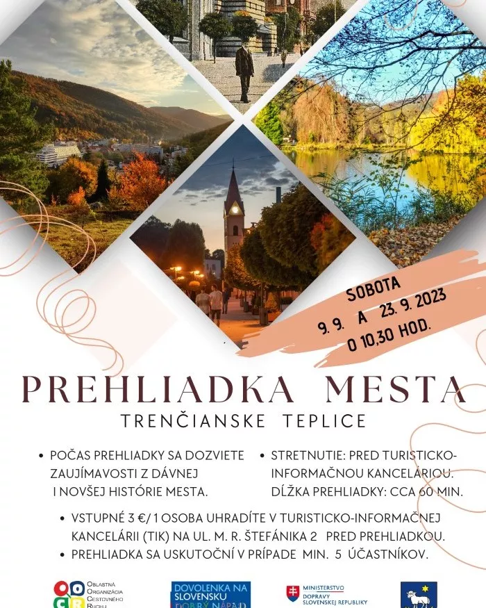 Prehliadka mesta Trenčianske Teplice