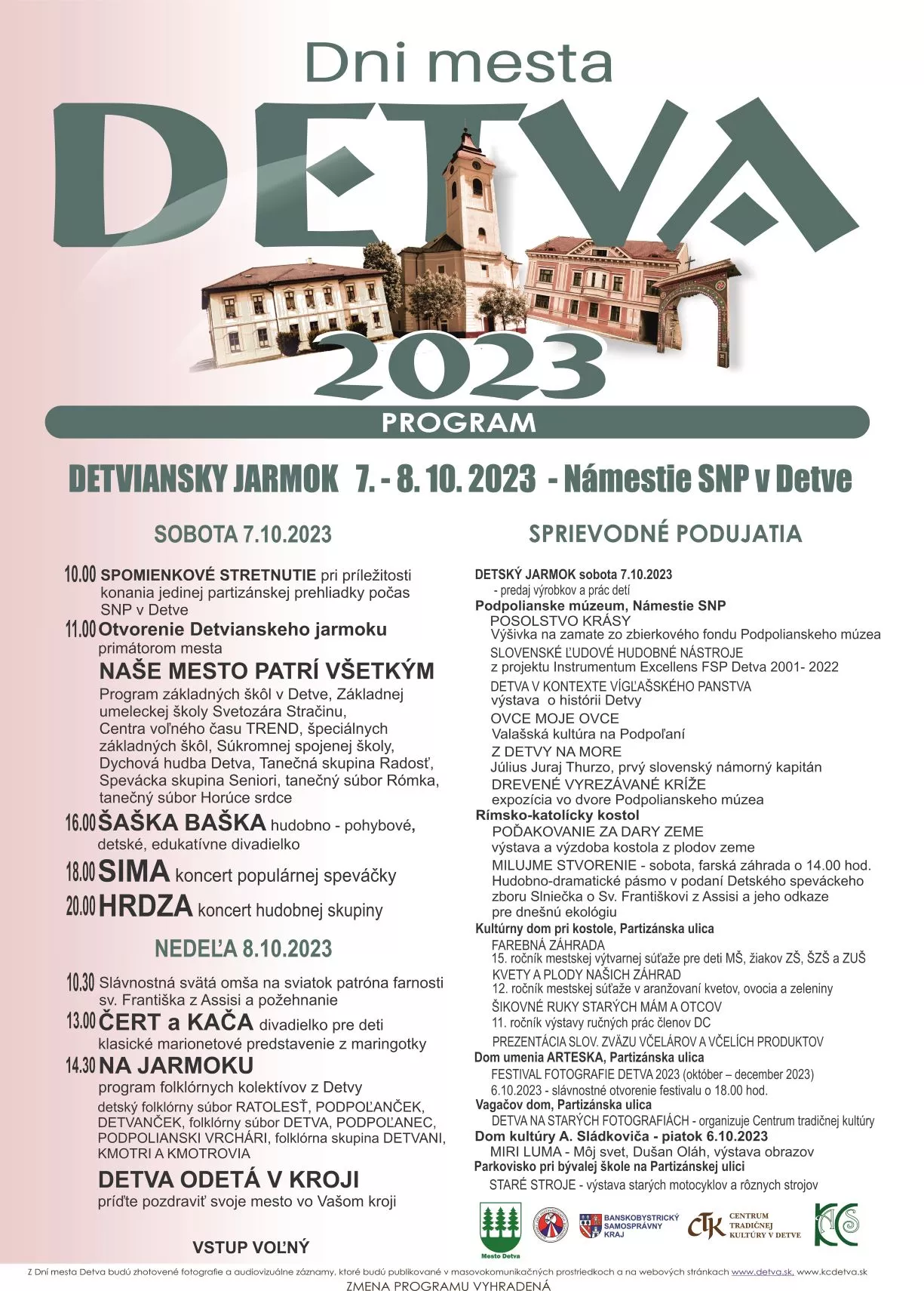 Dni mesta Detva 2023