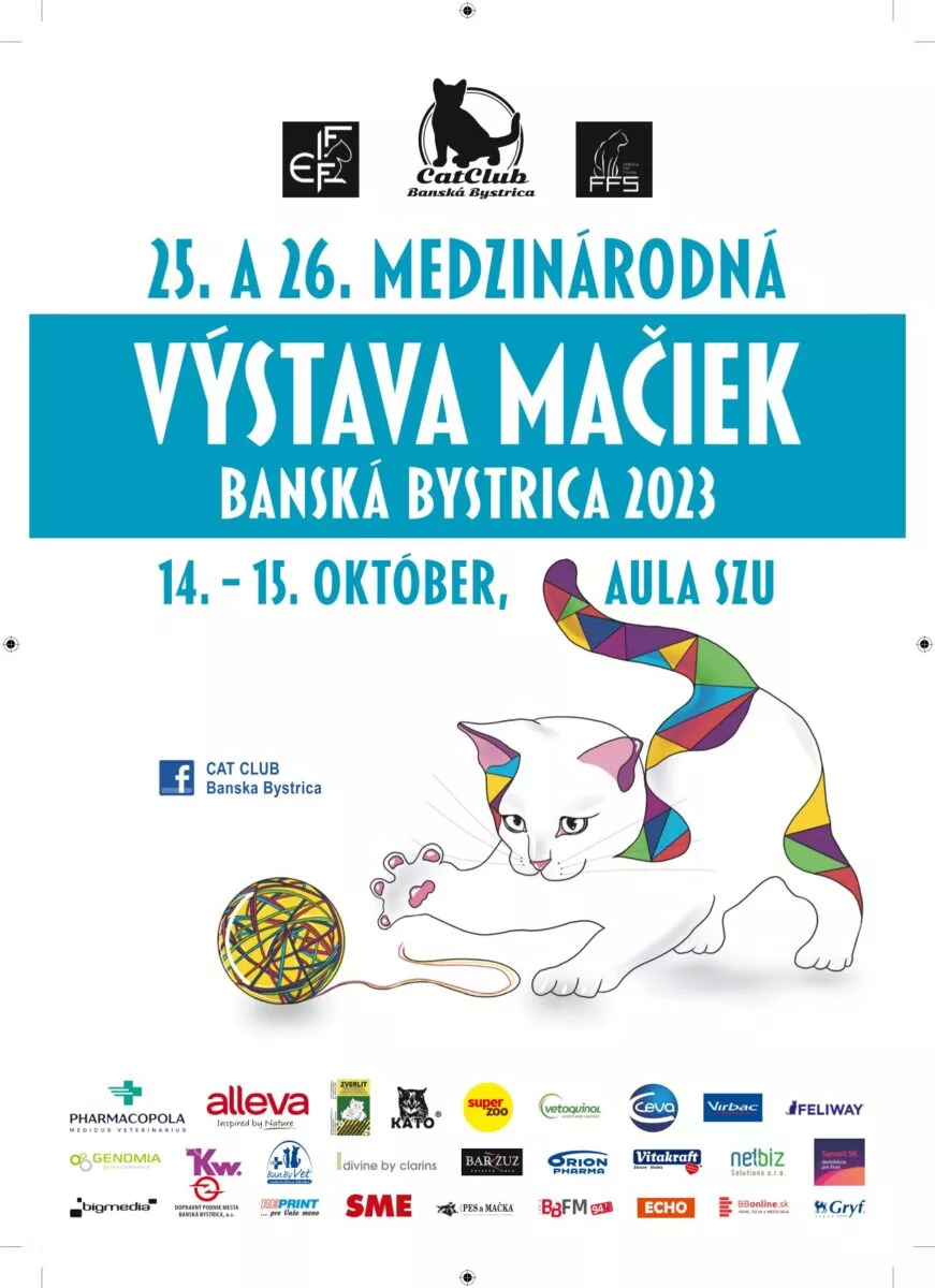 25. a 26. Medzinárodná výstava mačiek Banská Bystrica 2023