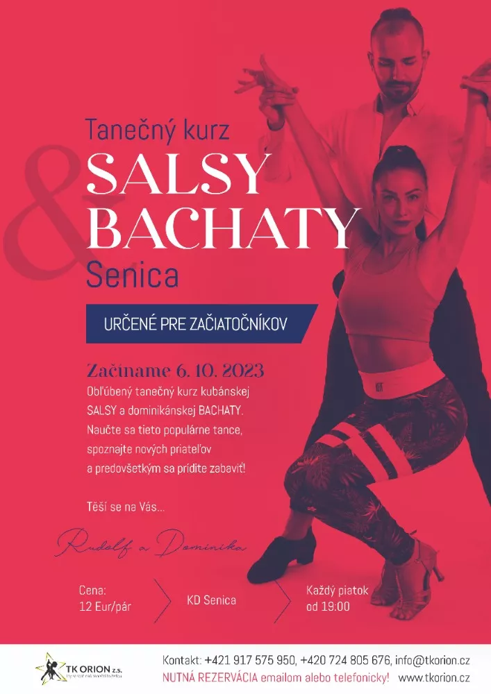 Tanečný kurz salsy a bachaty