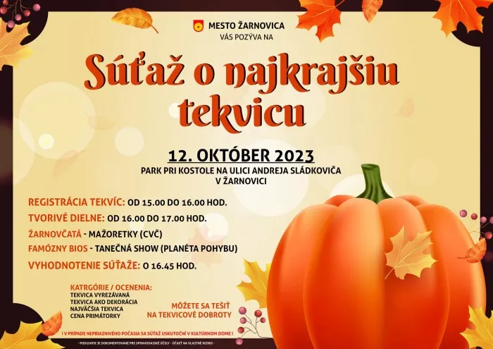 Súťaž o najkrajšiu tekvicu