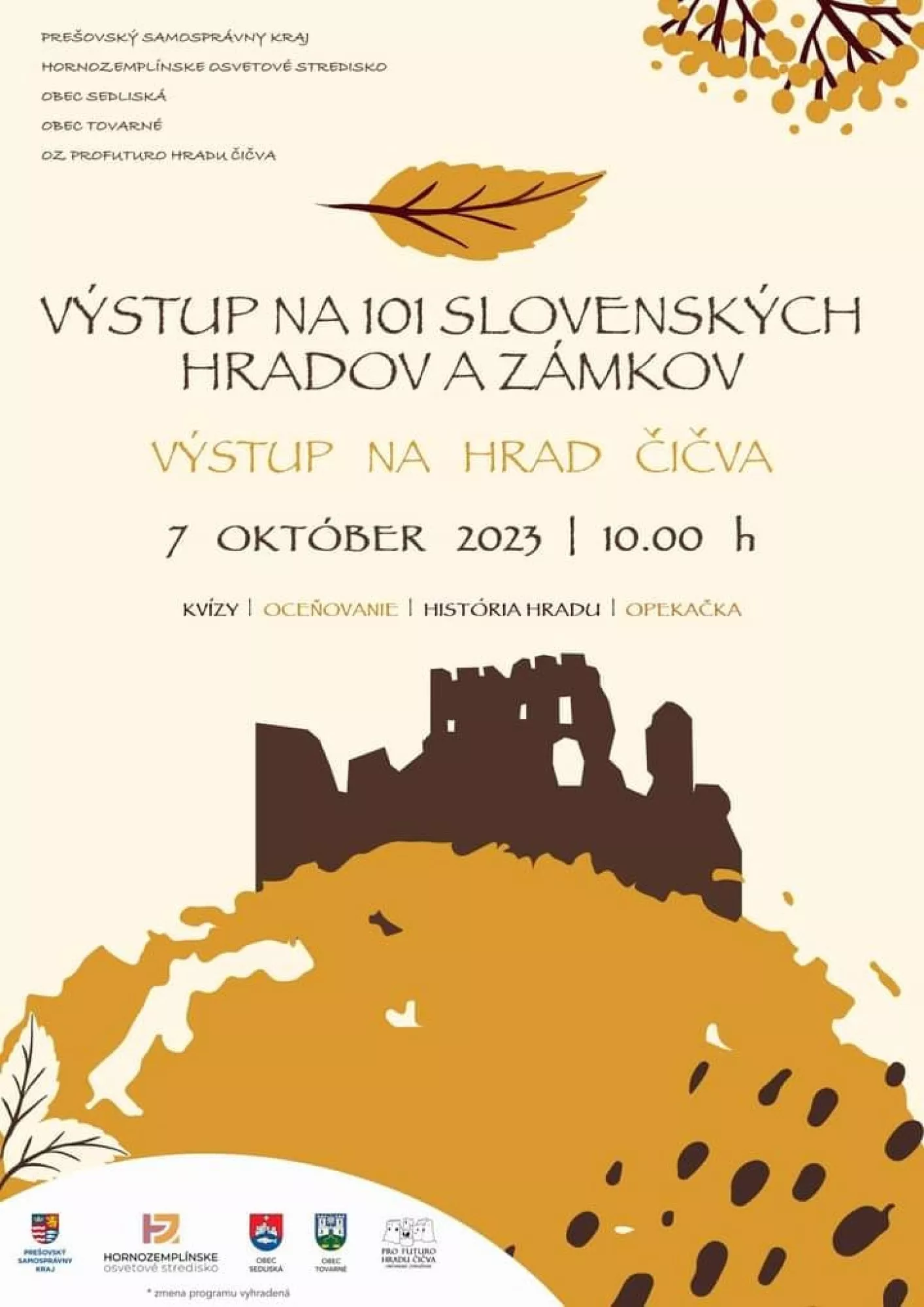 Výstup na 101 slovenských hradov a zámkov - Výstup na Hrad Čičva