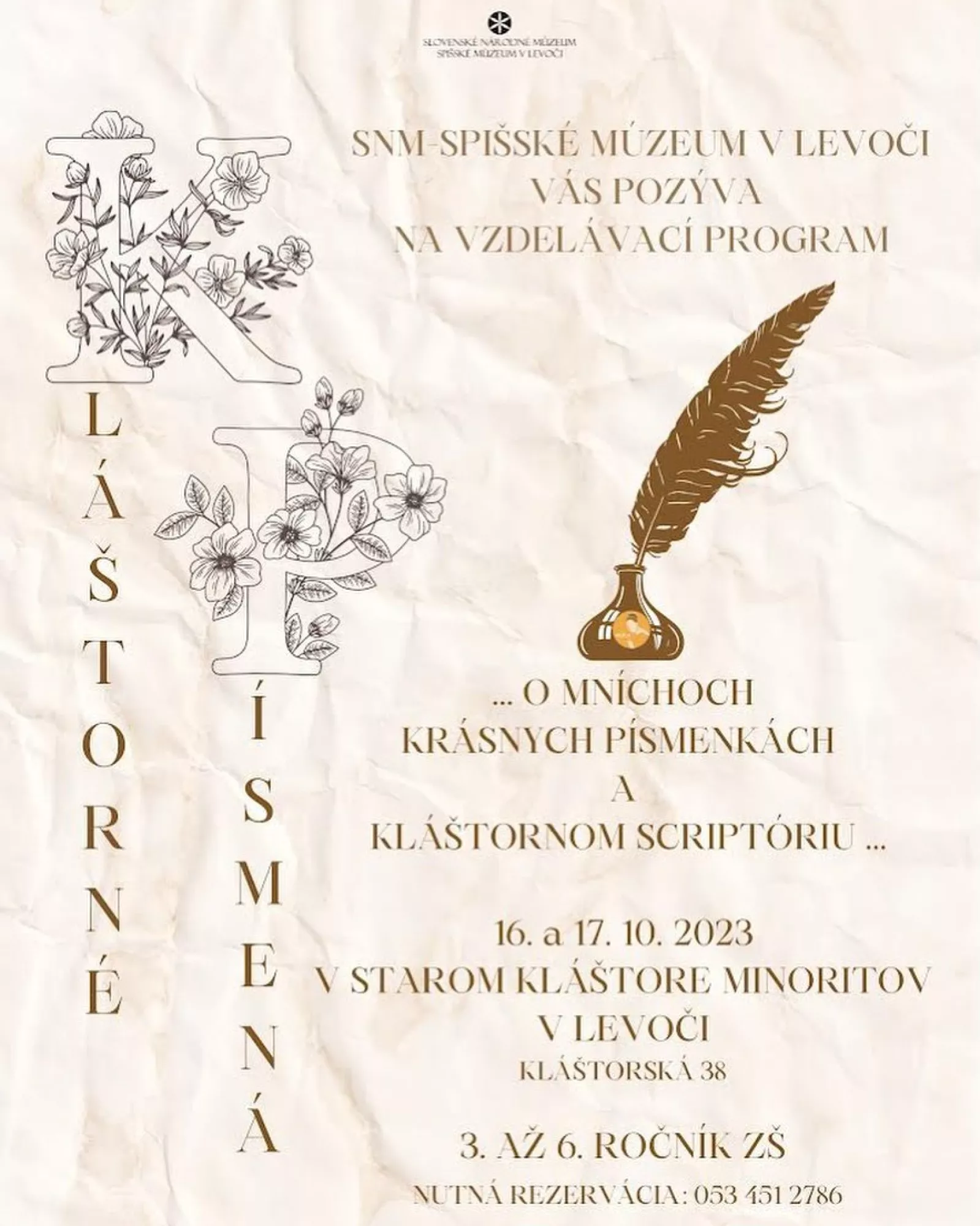 Kláštorné písmená