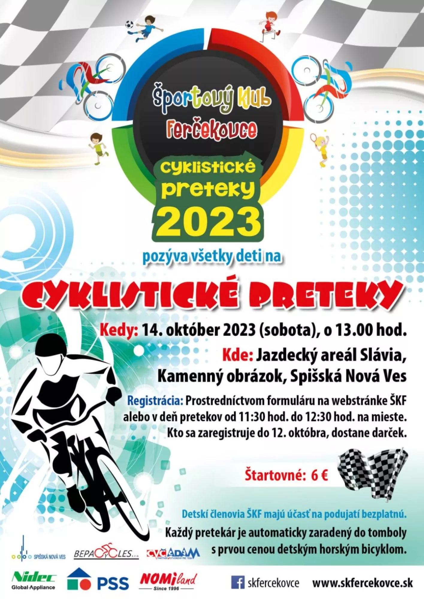 Cyklistické preteky pre deti 2023