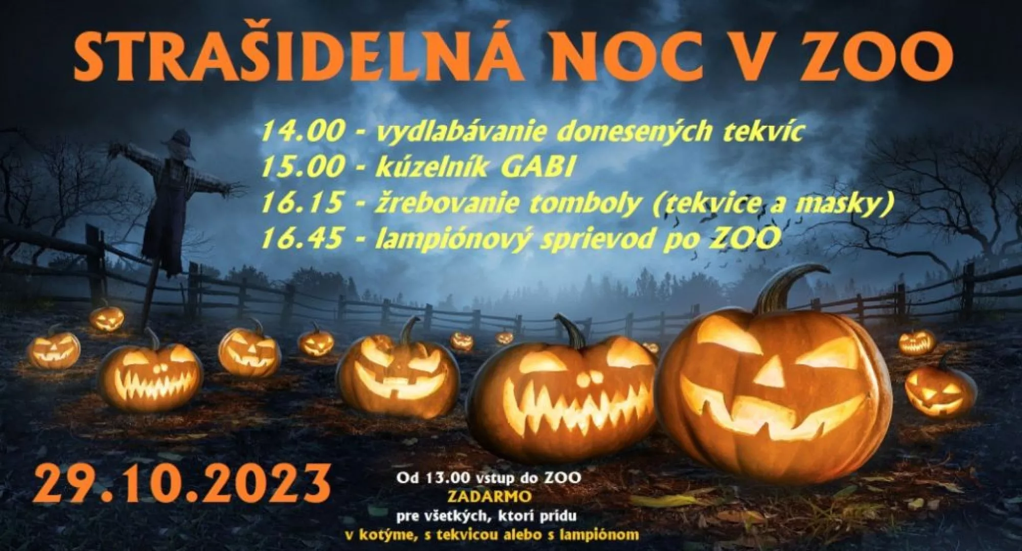 Strašidelná noc v zoo