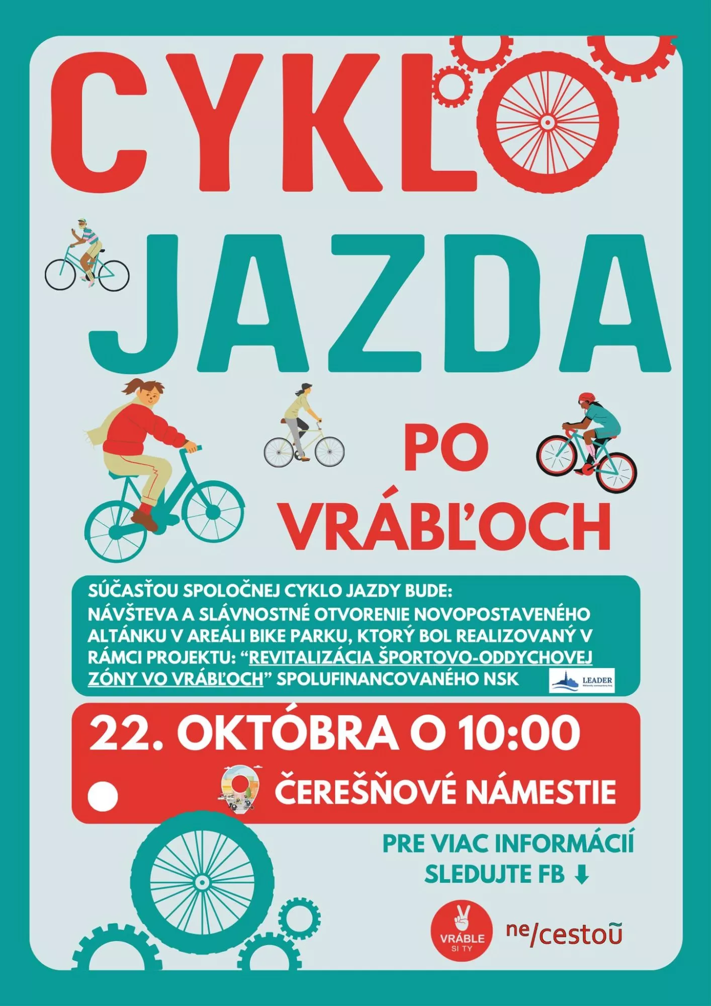 Októbrová (poHODOVÁ) cyklojazda 2023 + slávnostné otvorenie altánku