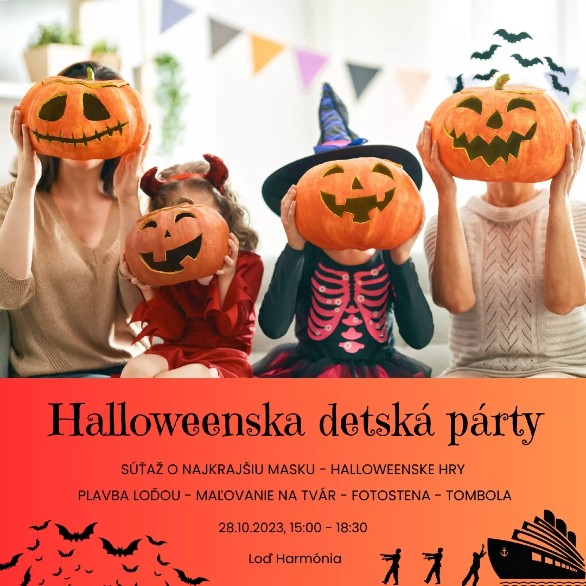 Halloweenska detská párty