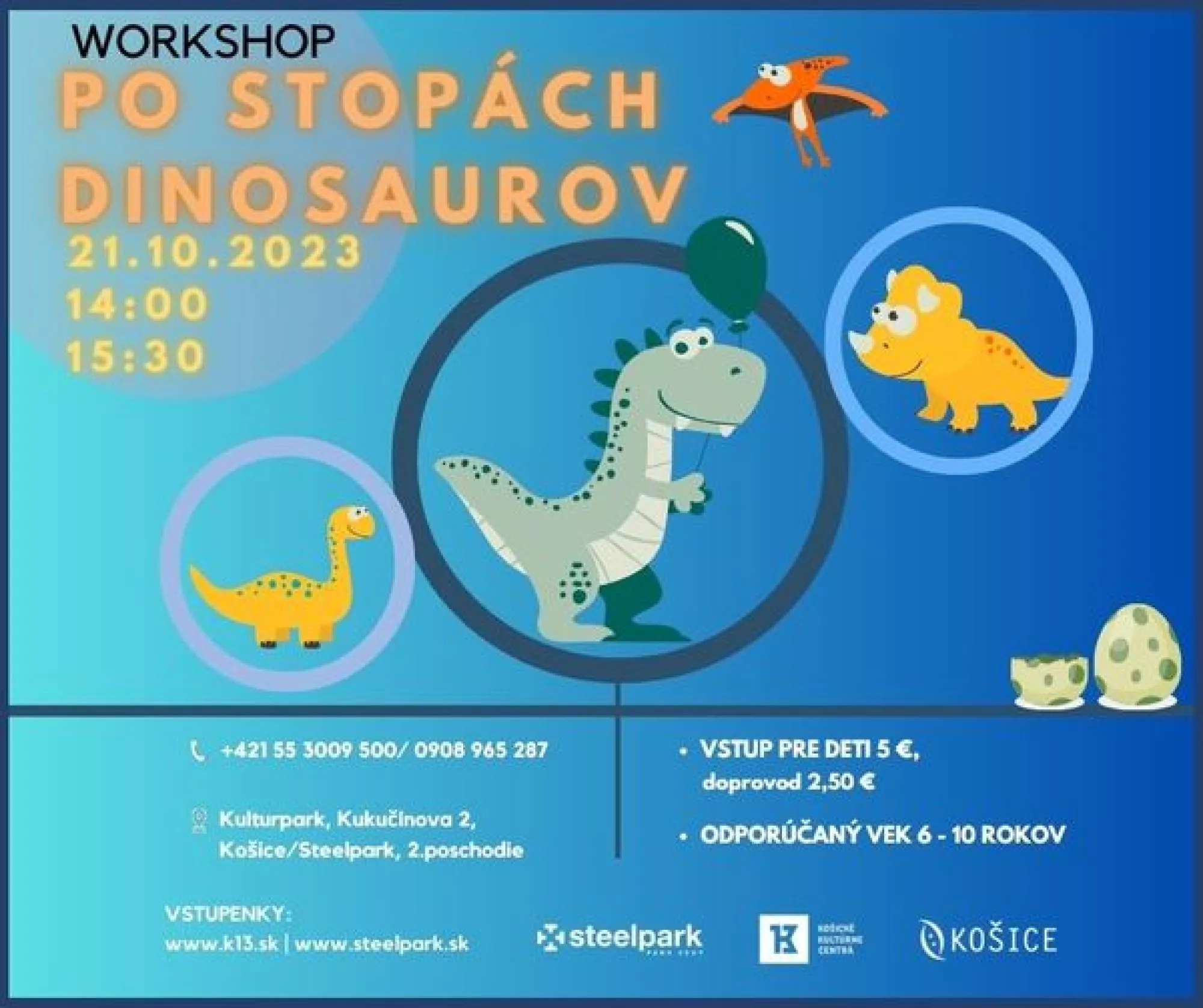 Workshop - Po stopách dinosaurov