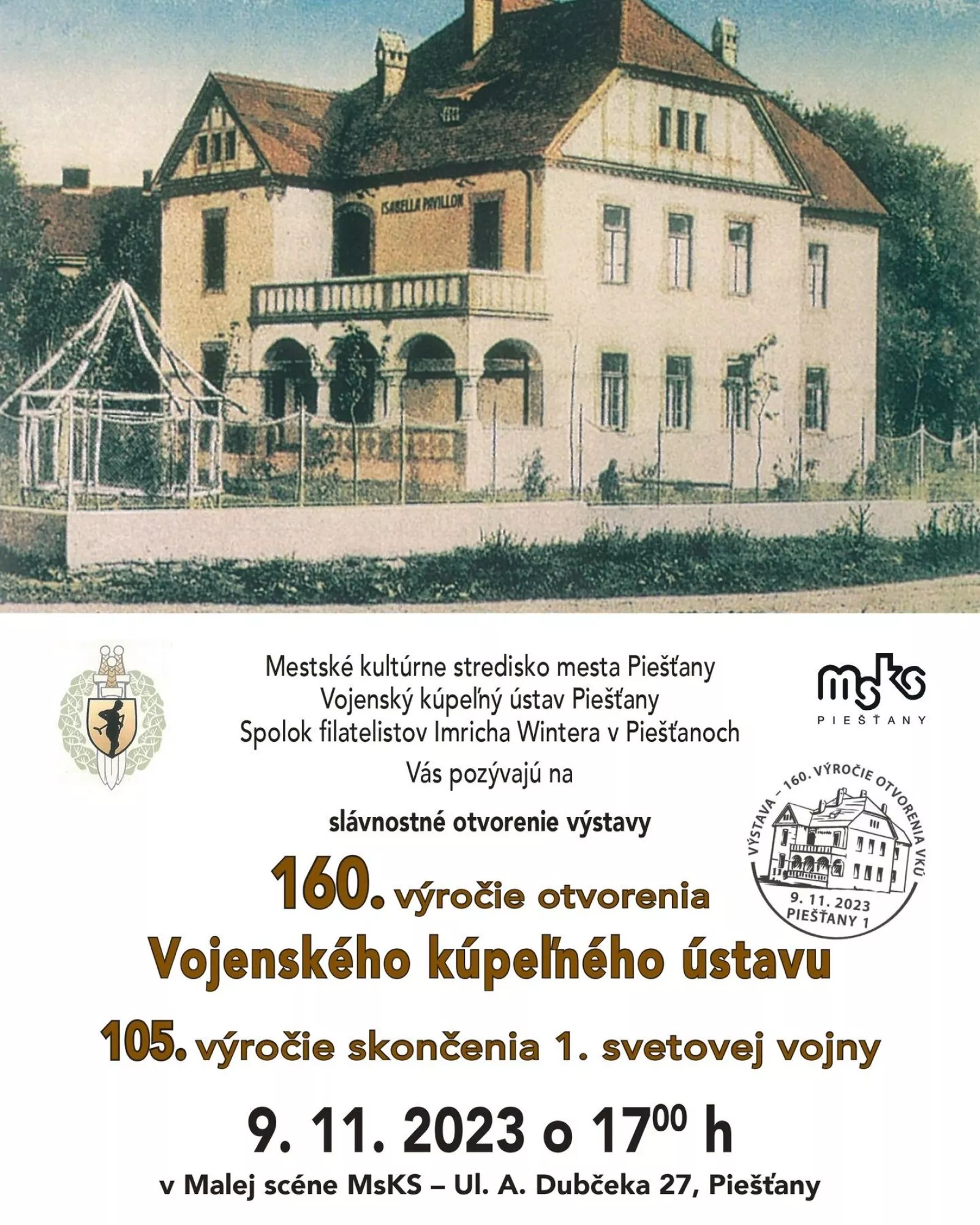 160. výročie otvorenia Vojenského kúpeľného ústavu a 105. výročie skončenia 1. svetovej vojny