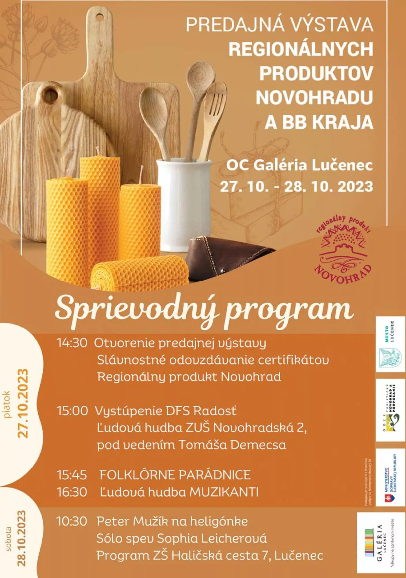 Predajná výstava regionálnych produktov Novohradu a BB kraja