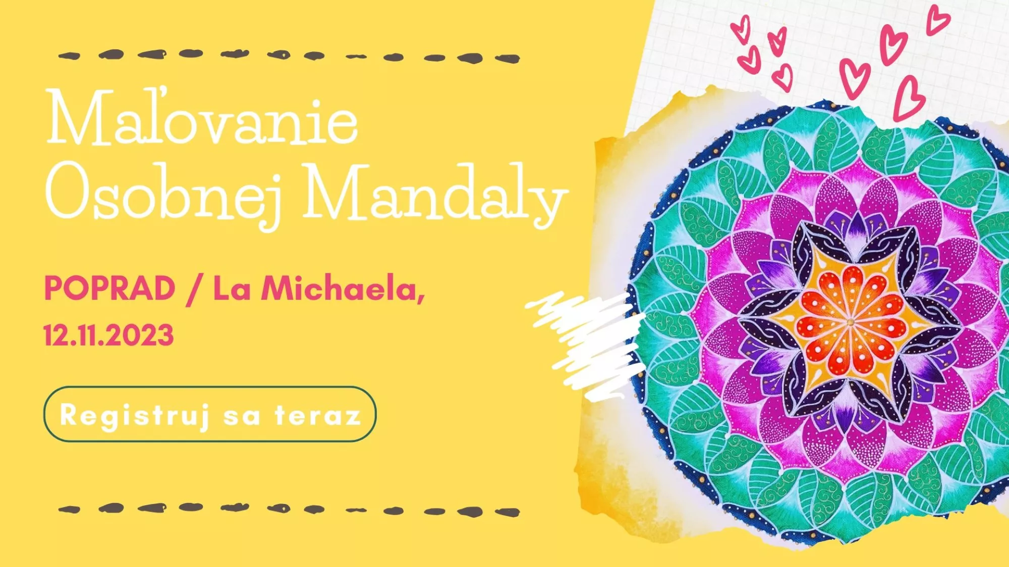 Namaľuj si osobnú mandalu v Poprade