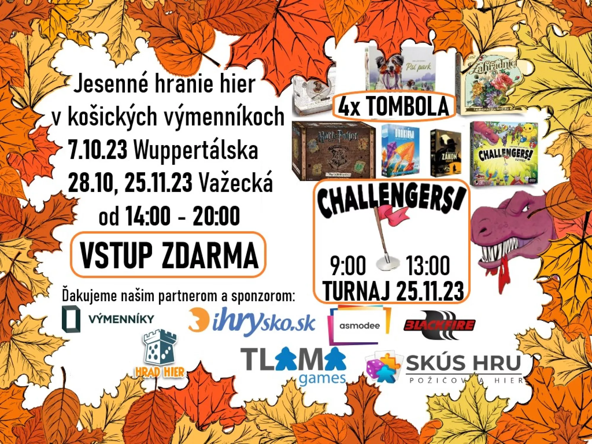 Jesenné hranie hier vo Výmenníku Važecká