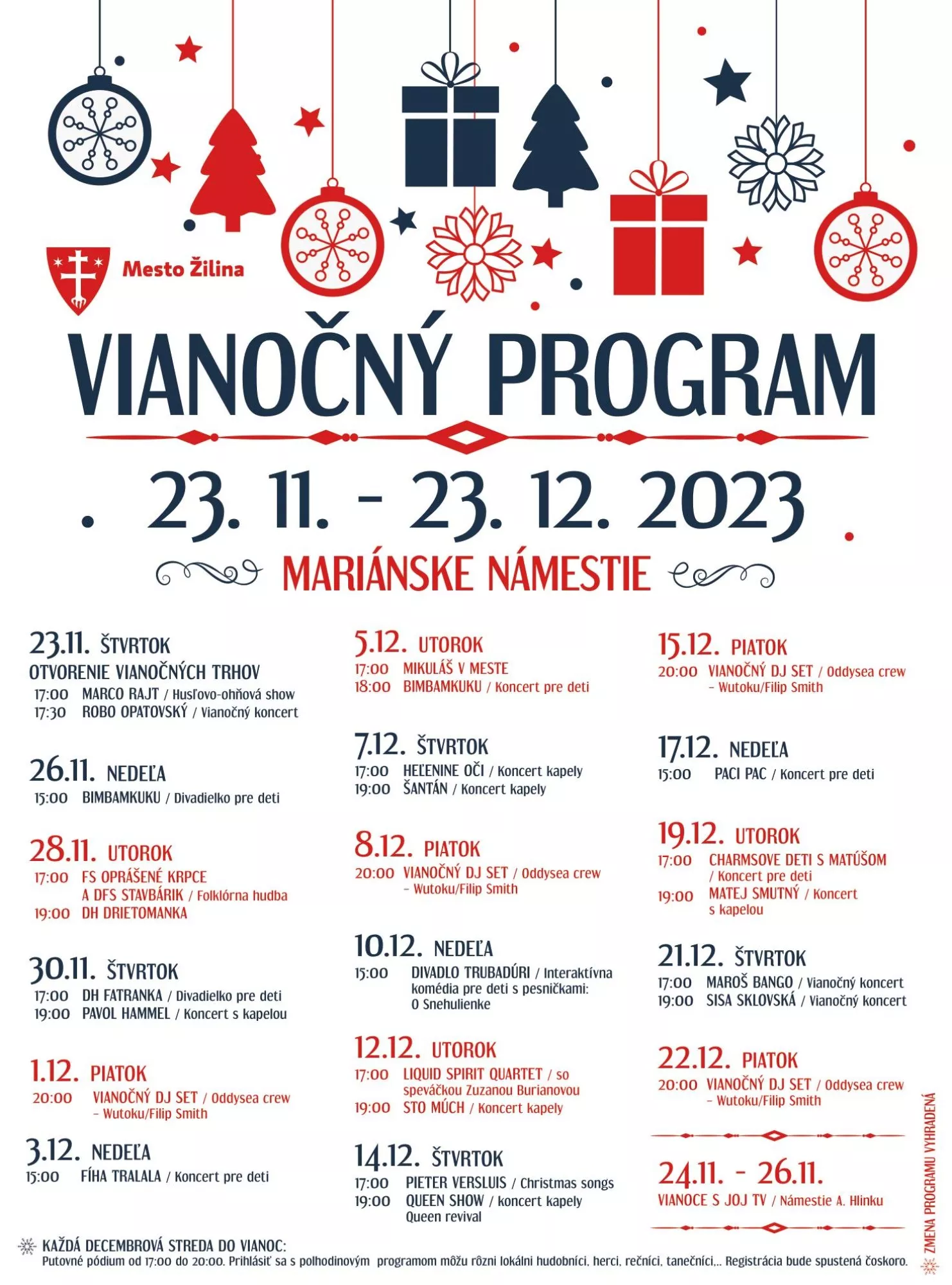 Vianočný program