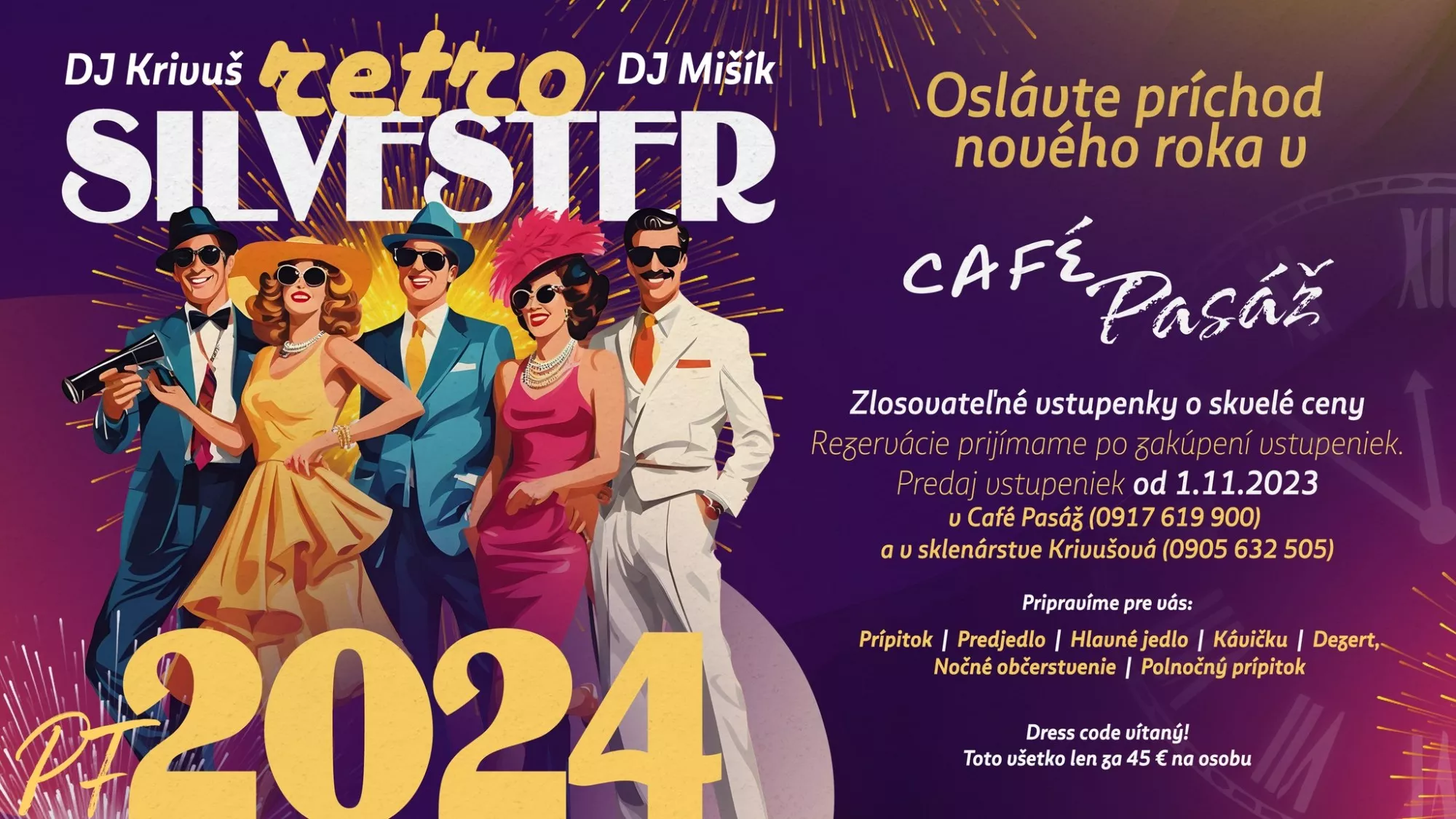 RETRO SILVESTER v Café Pasáž