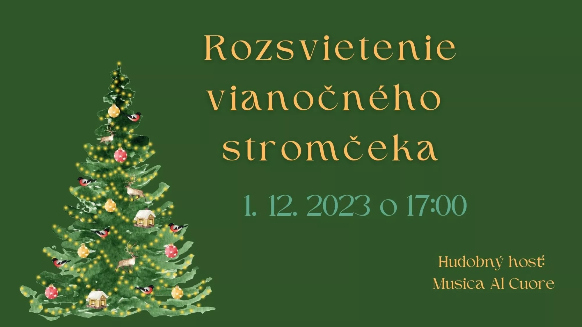 Rozsvietenie vianočného stromčeka