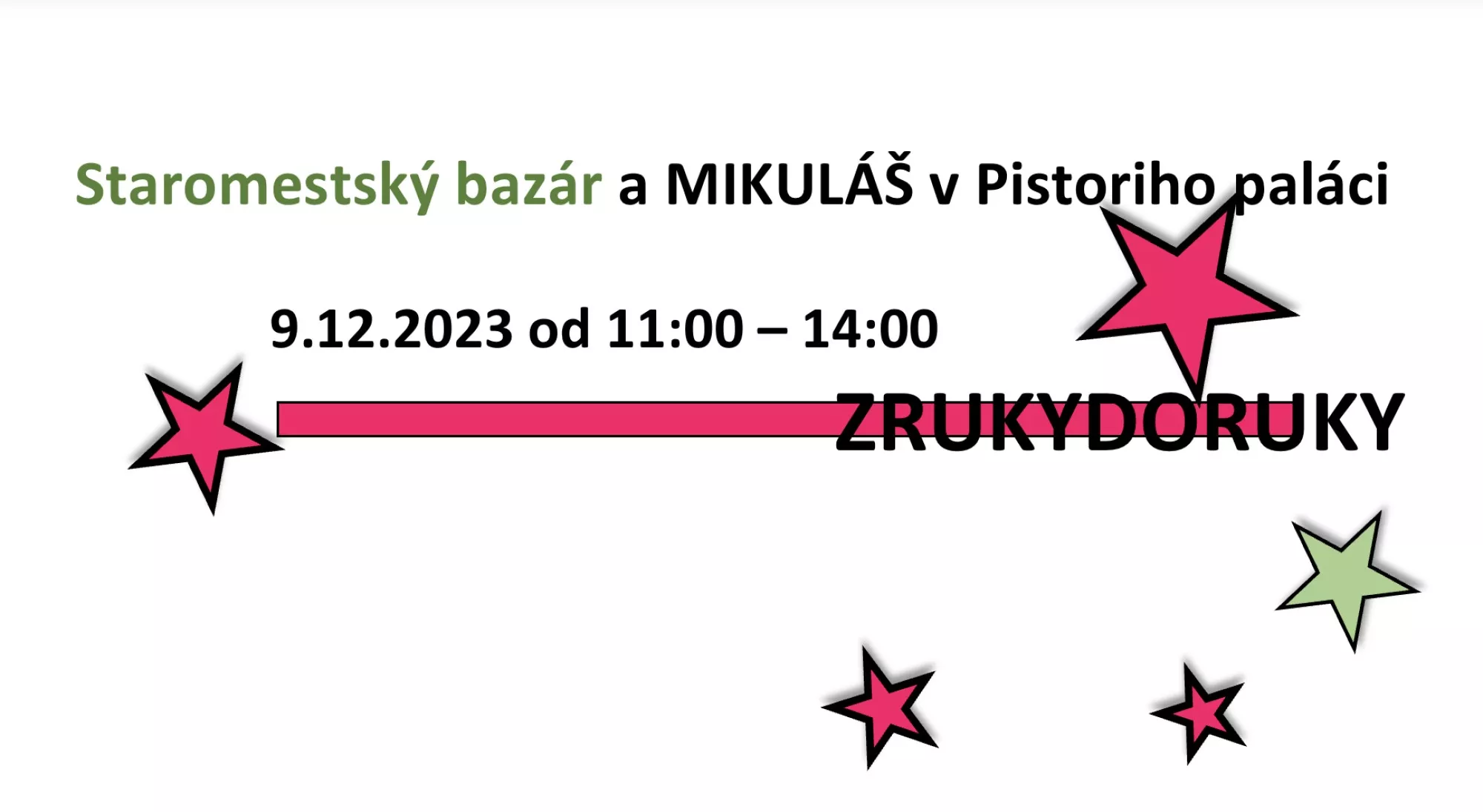 Mikulášsky bazár ZRUKYDORUKY