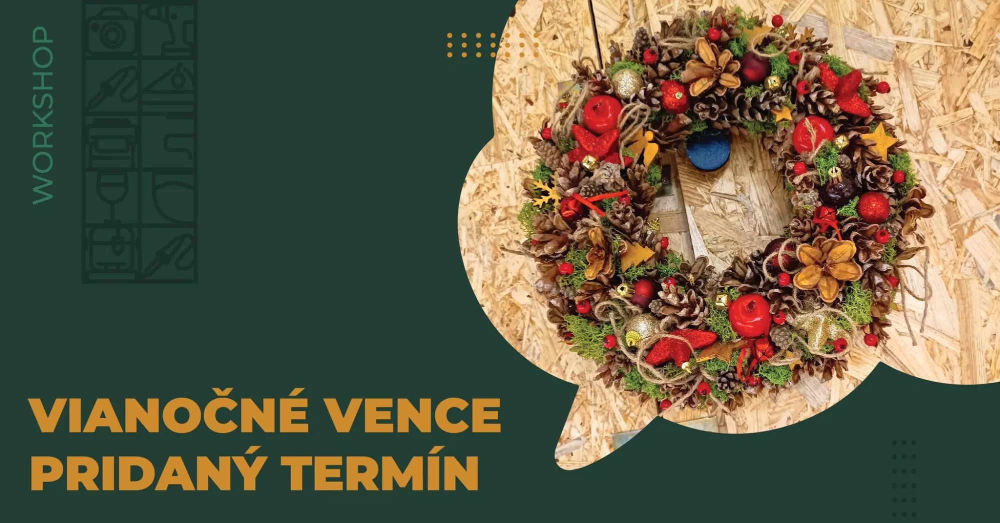 Workshop Vianočné vence - pridaný termín