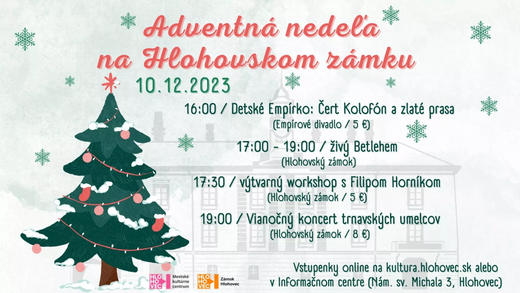 Adventná nedeľa na Hlohovskom zámku