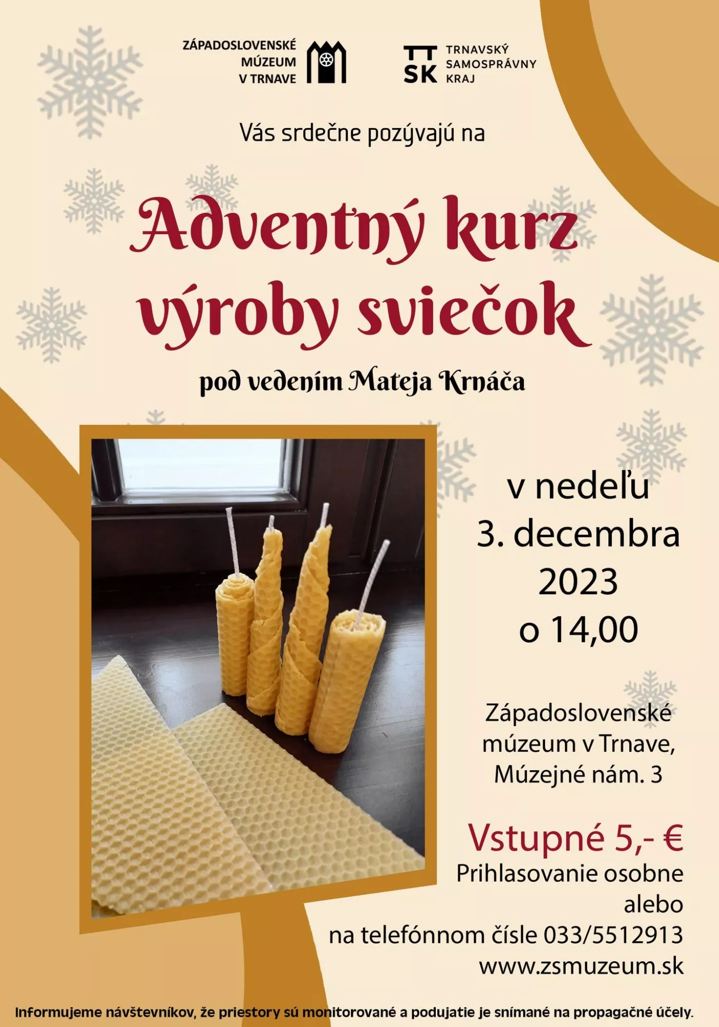 Adventný kurz výroby sviečok