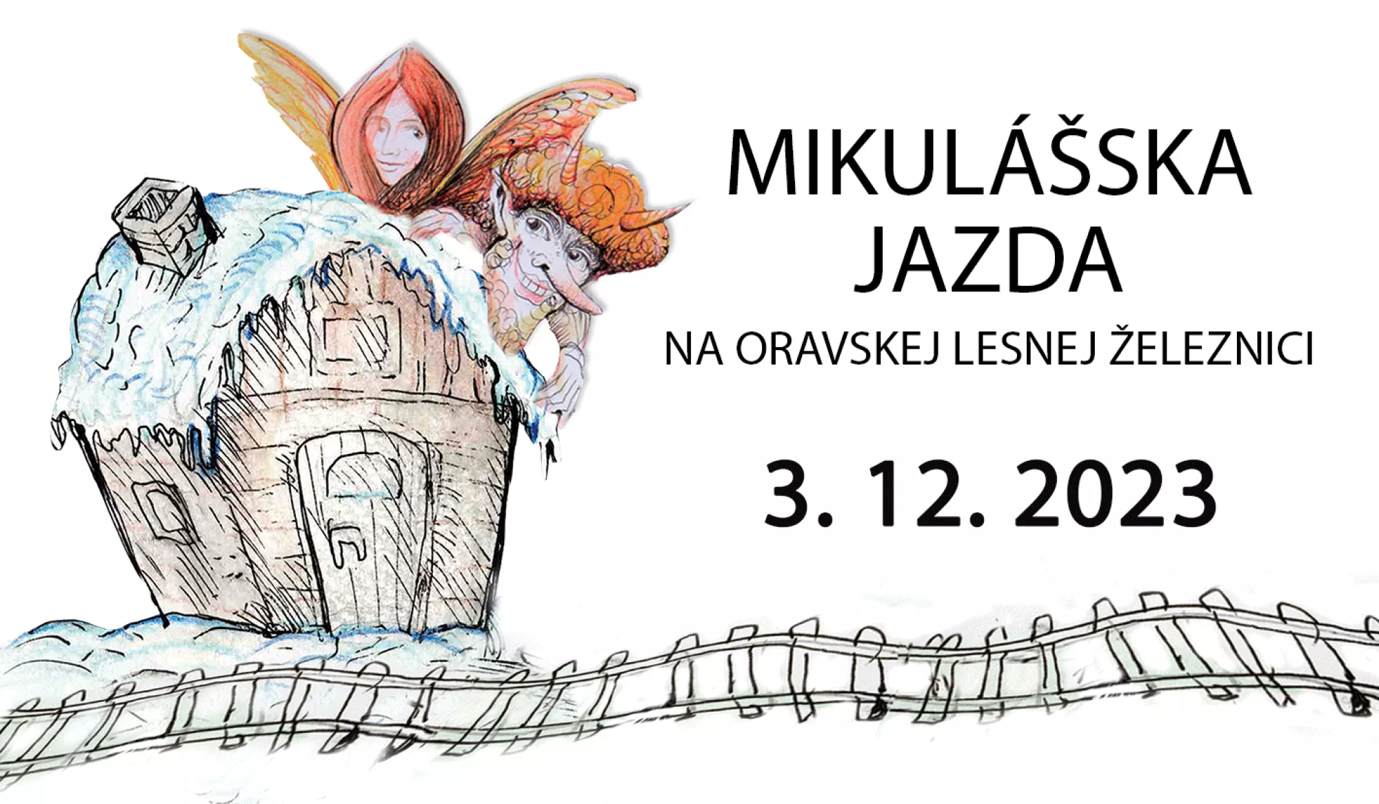 Mikulášska jazda na Oravskej lesnej železnici