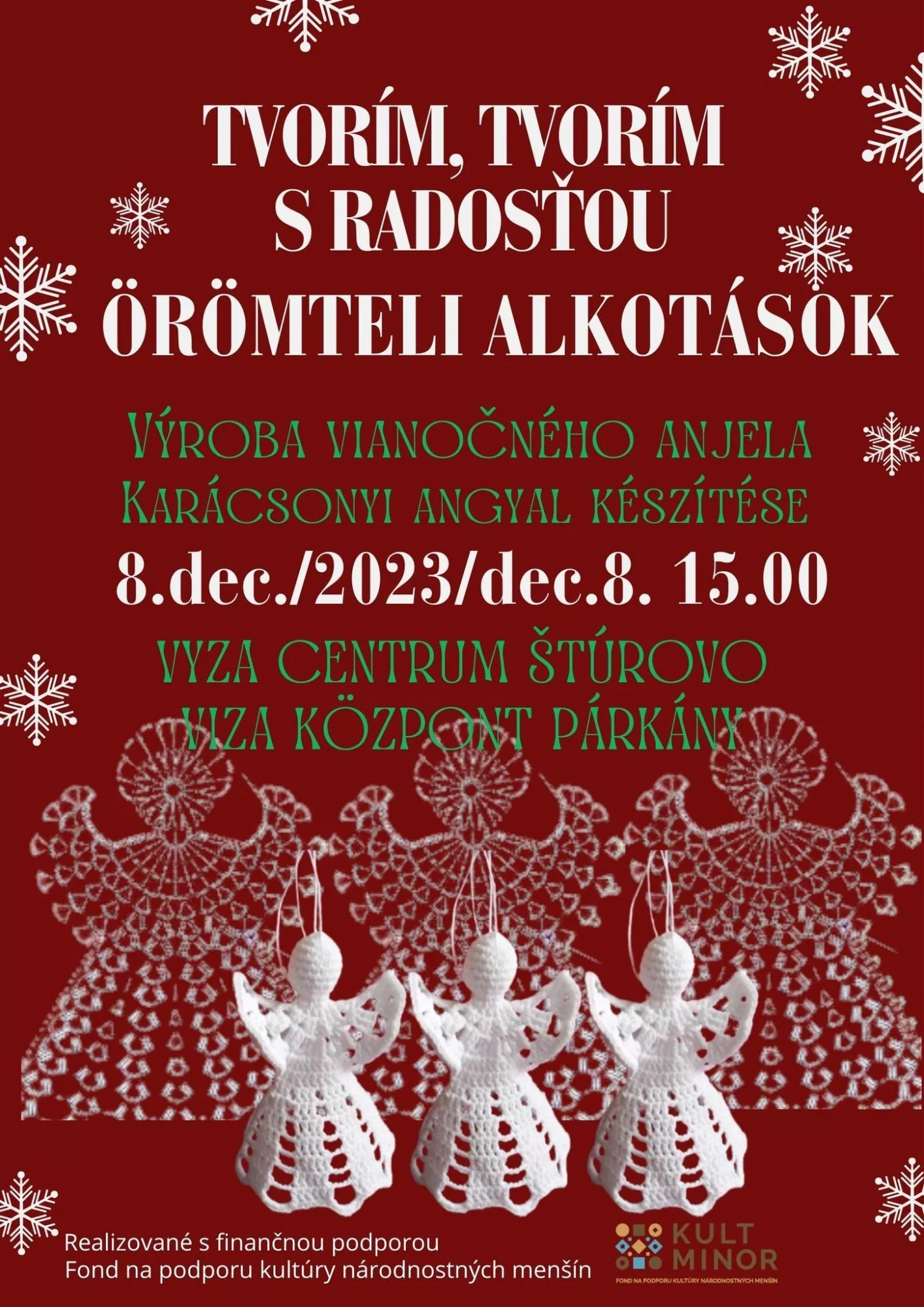 Výroba vianočného anjela