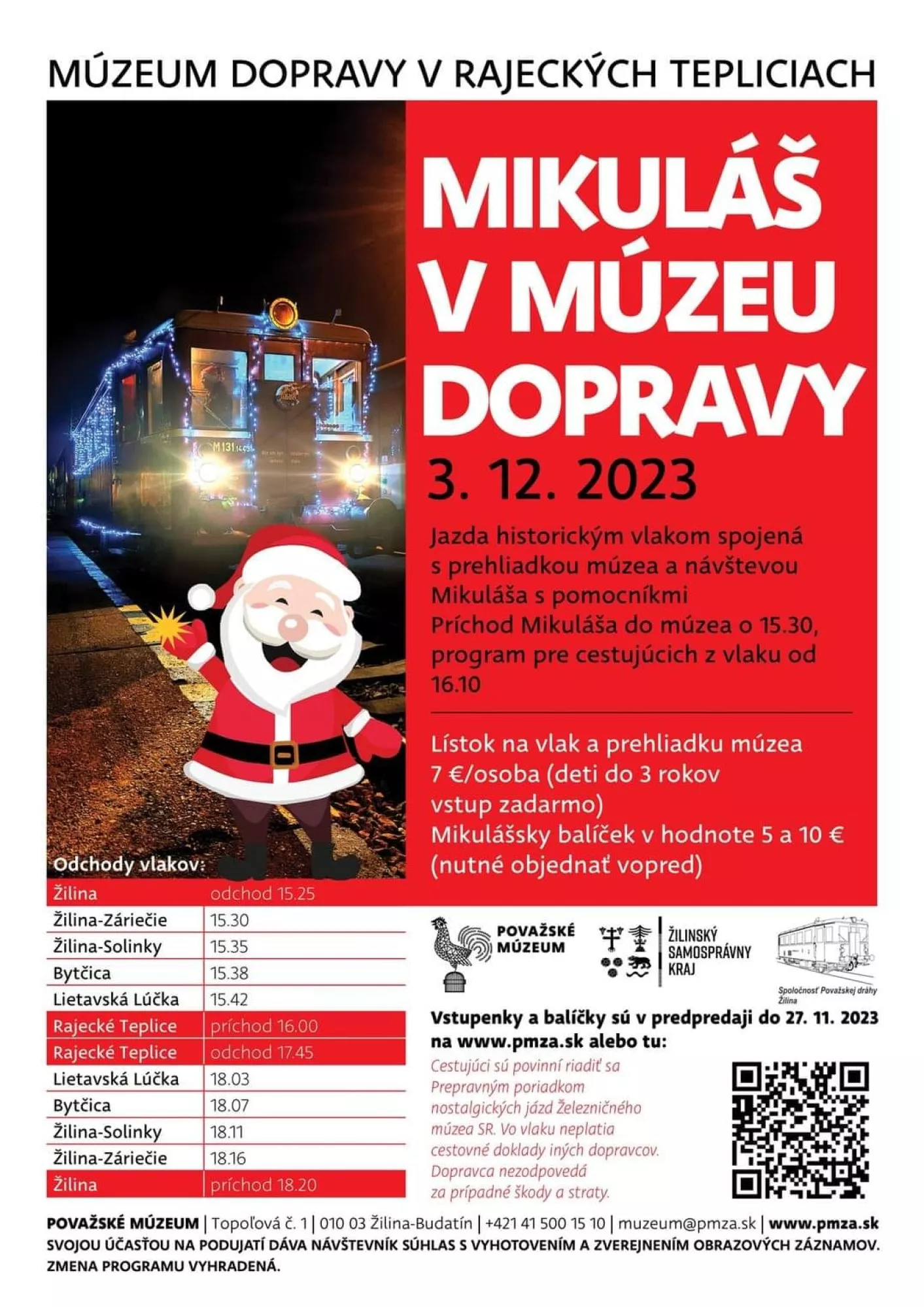 Mikuláš v Múzeu dopravy