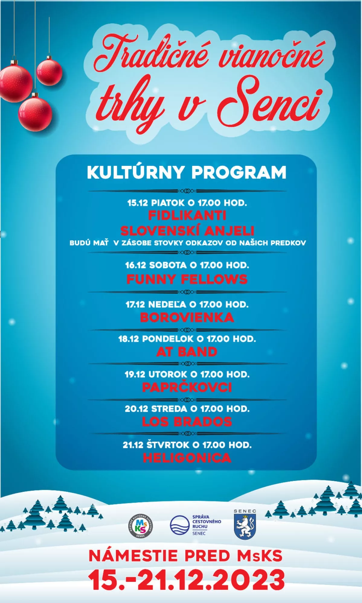 Tradičné vianočné trhy v Senci