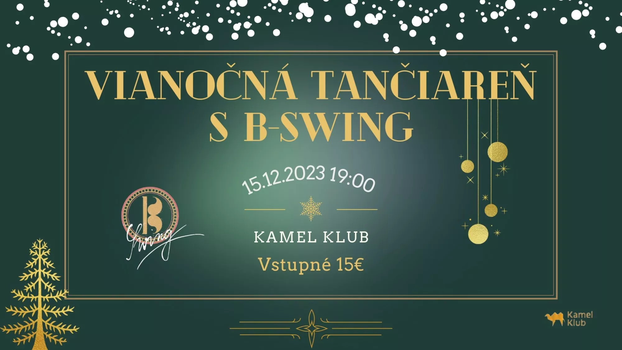 Vianočná tančiareň s B-Swing