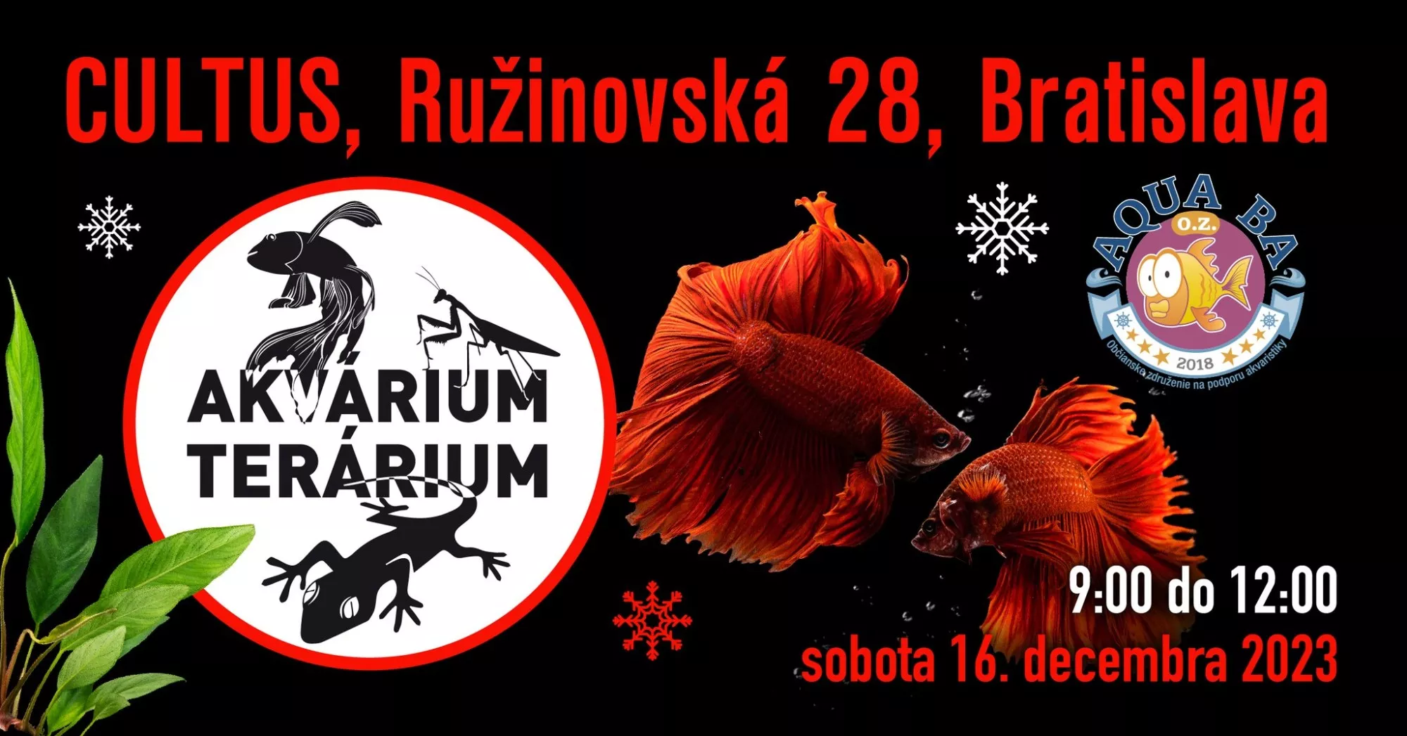 Predajná výstava Akvárium Terárium