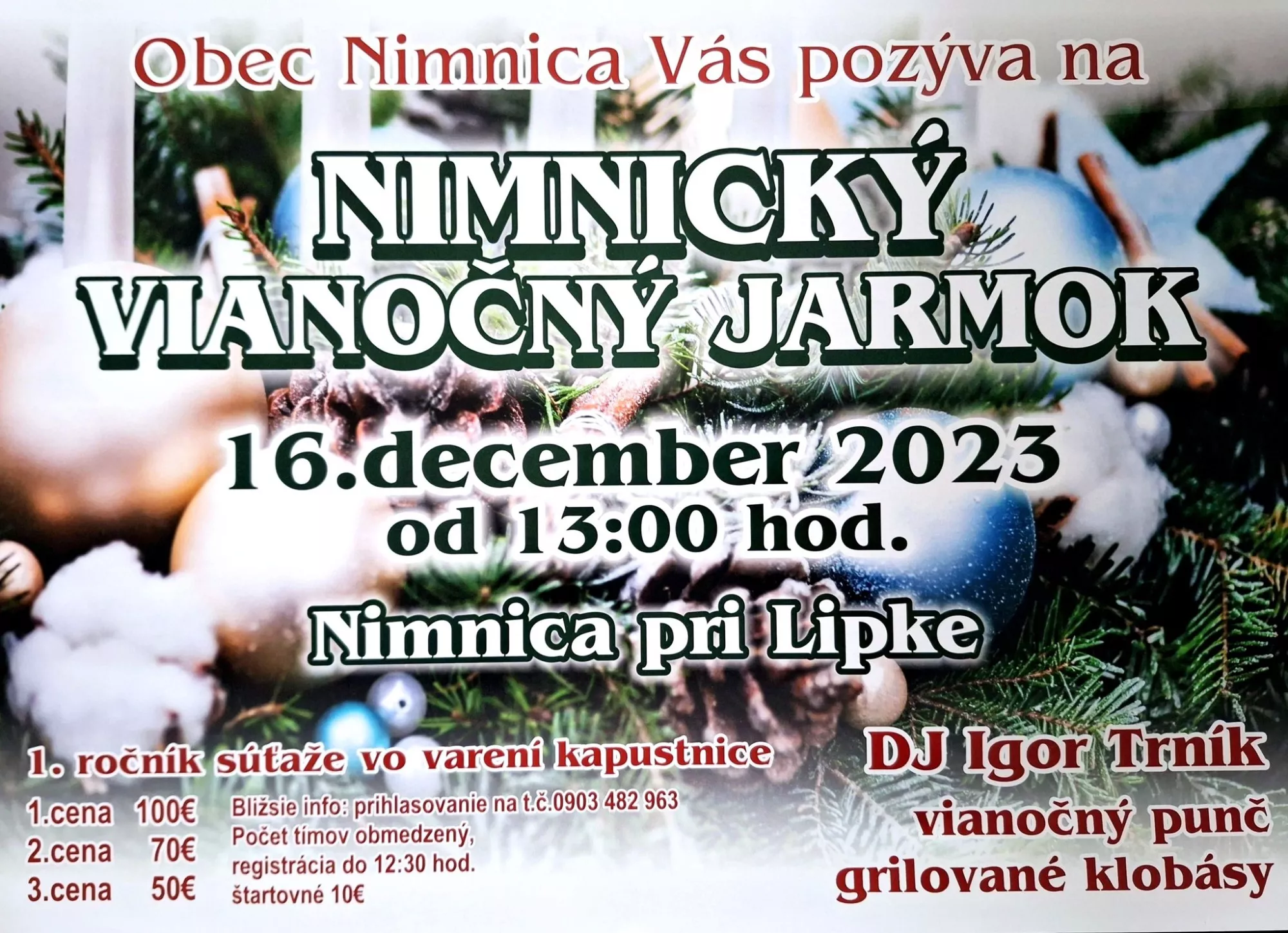 Vianočný jarmok v Nimnici