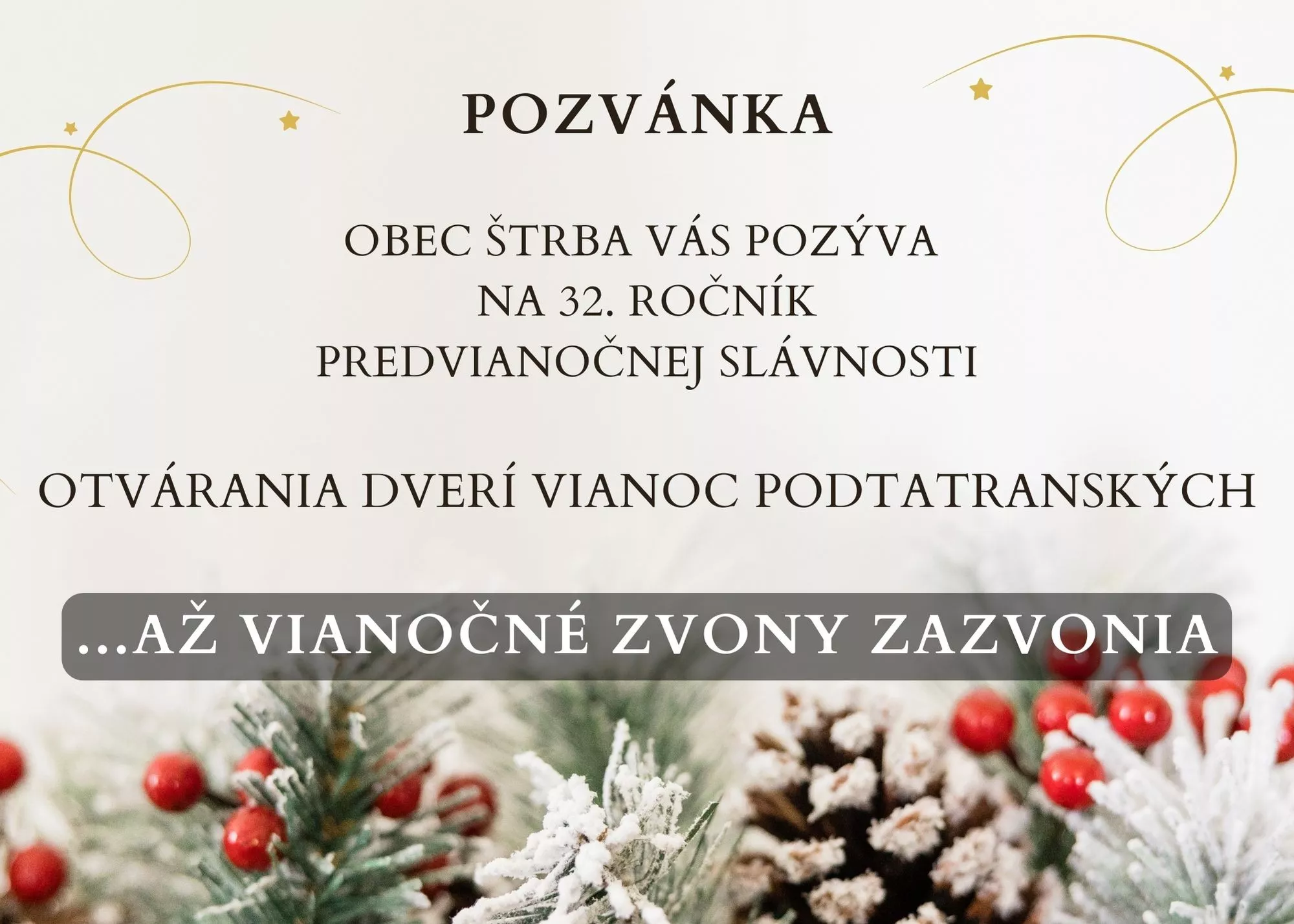 Otváranie dverí Vianoc podtatranských