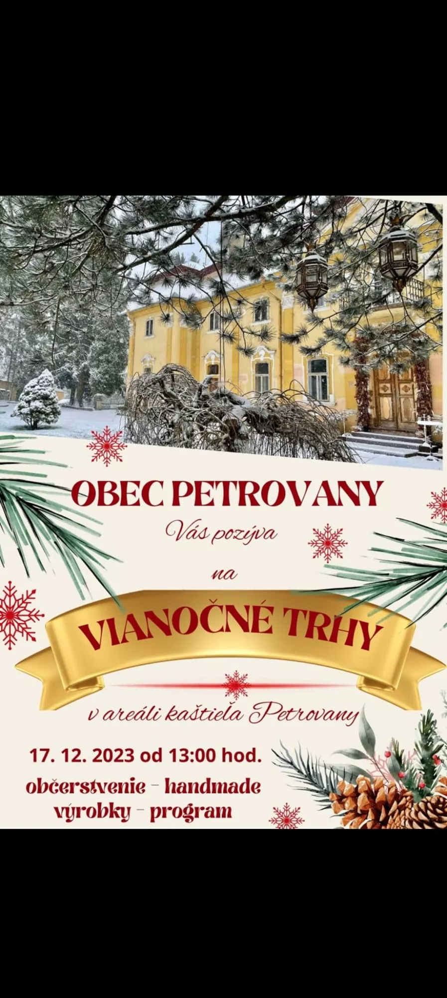 Vianočné trhy v kaštieli