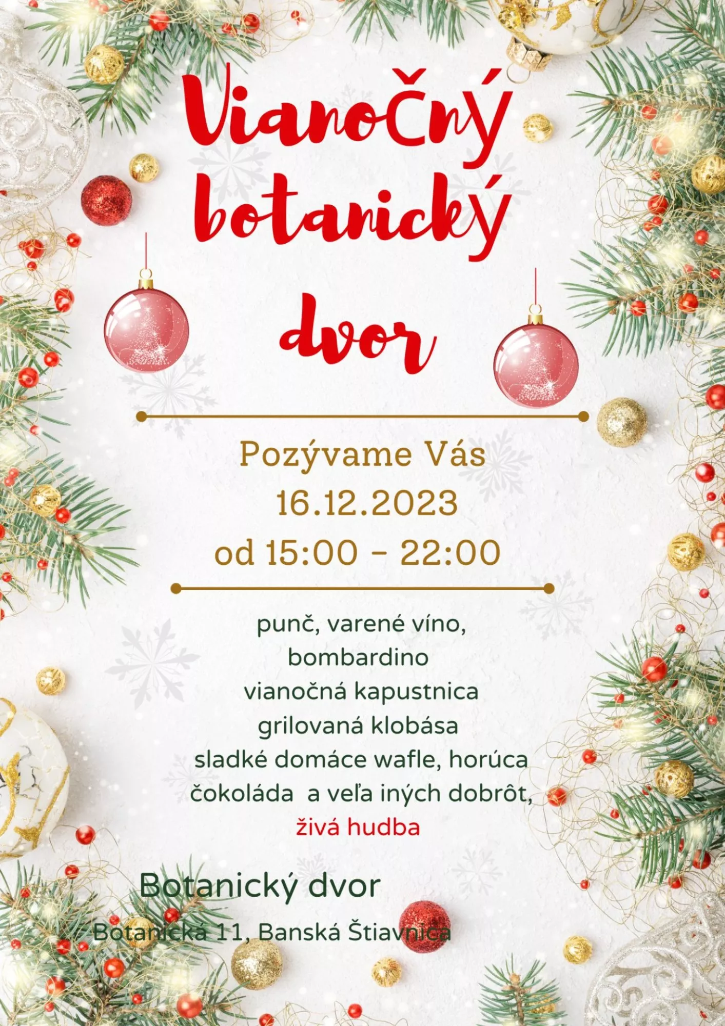 Vianočný botanický dvor