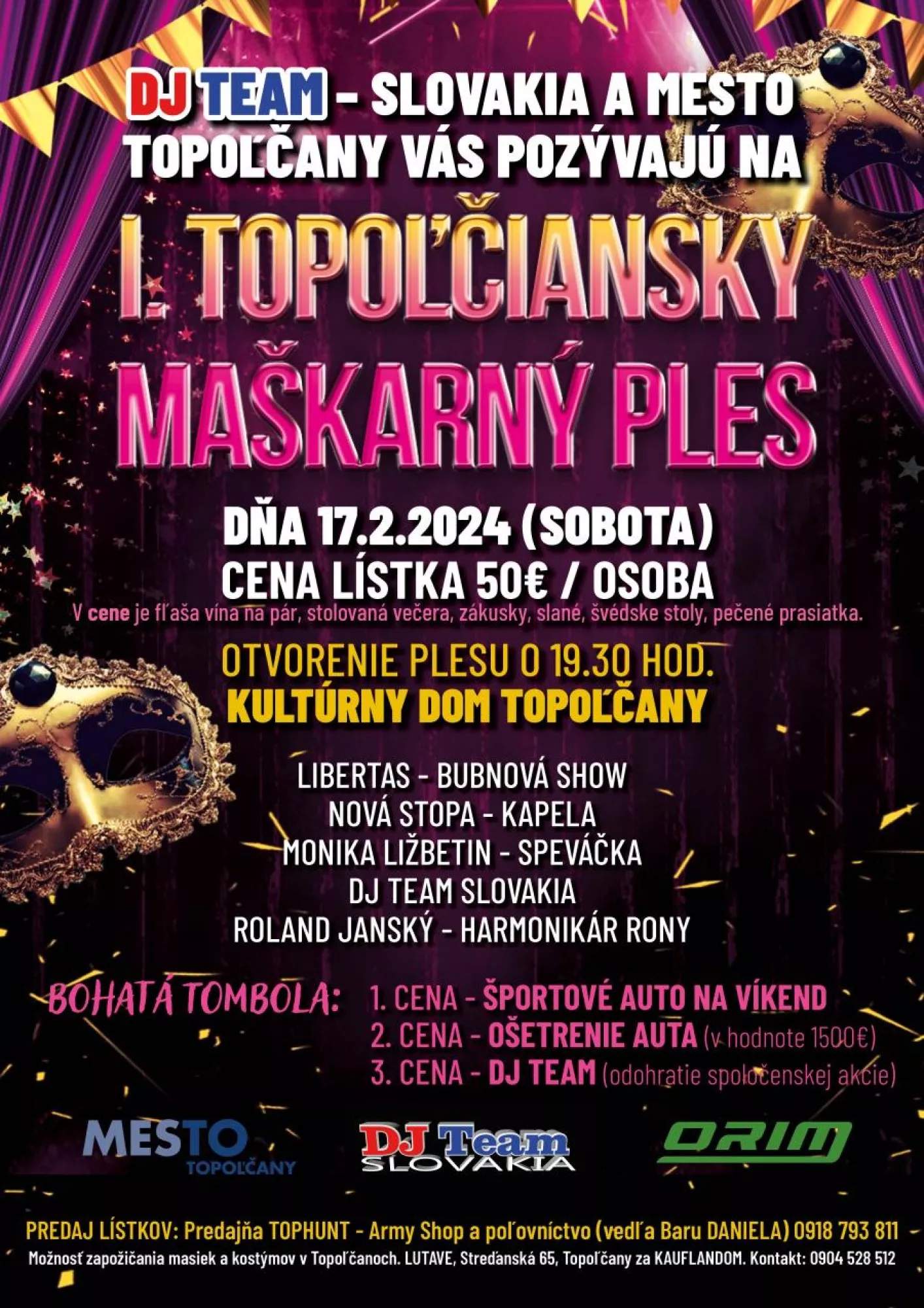 1. Topoľčiansky maškarný ples