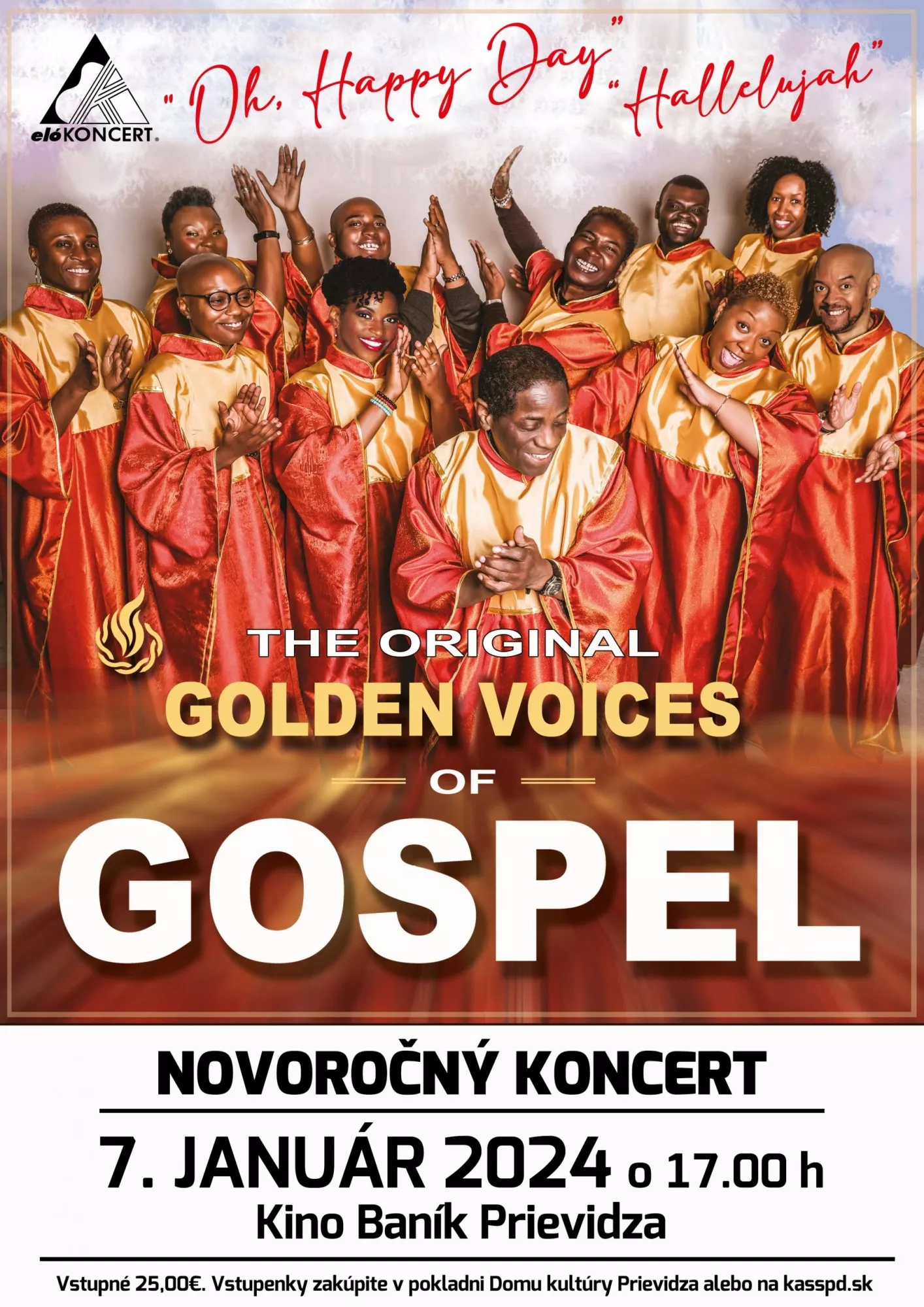 Novoročný koncert - The Golden Voices of Gospel