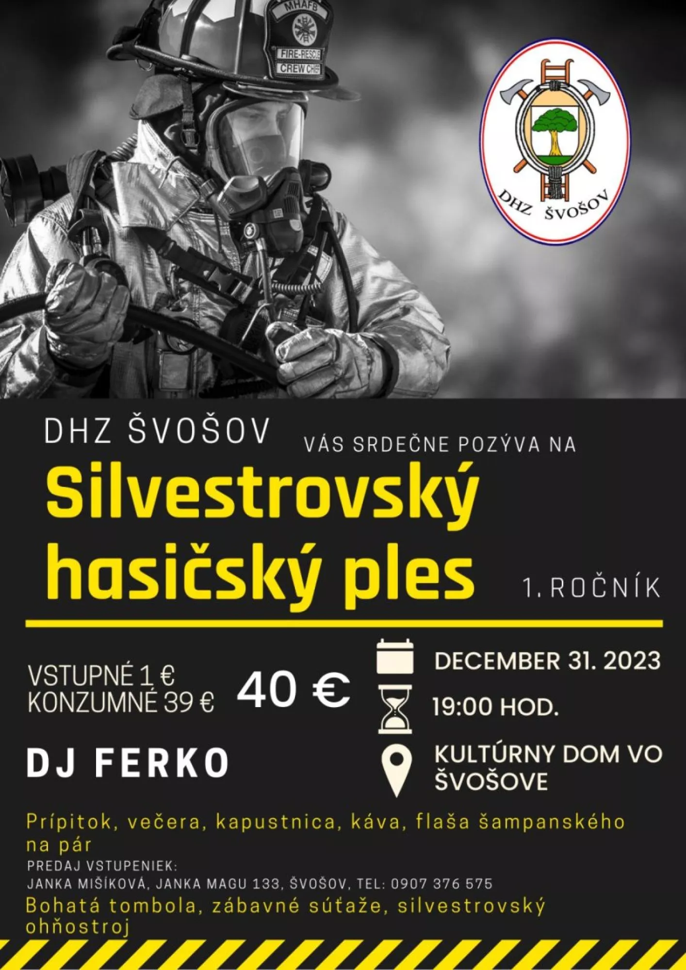 I. Silvestrovský hasičský ples