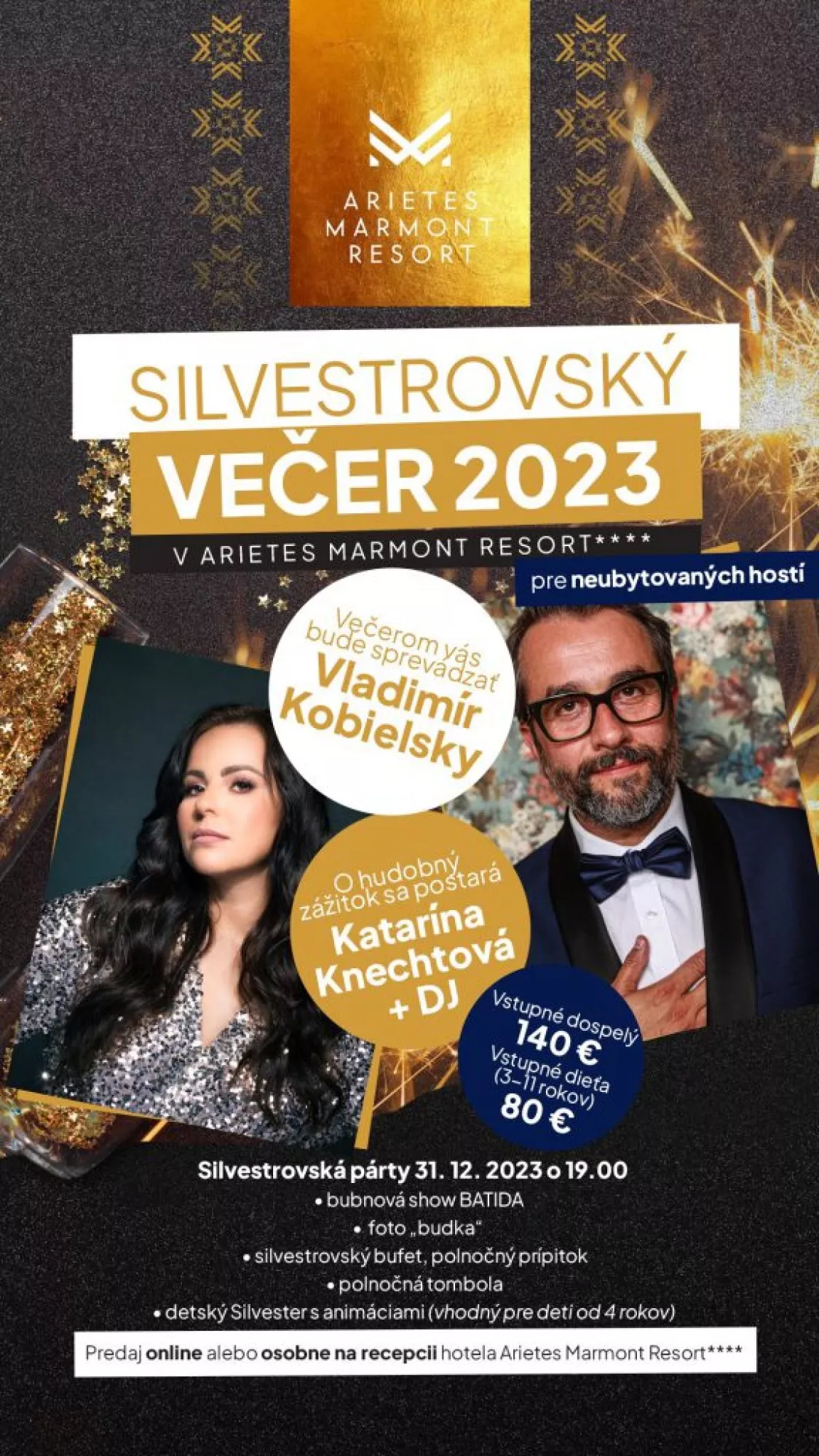 Silvestrovský večer v Arietes Marmont Resort****
