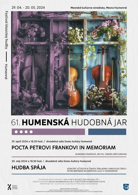 61. Humenská hudobná Jar - Pocta Petrovi Frankovi In Memoriam