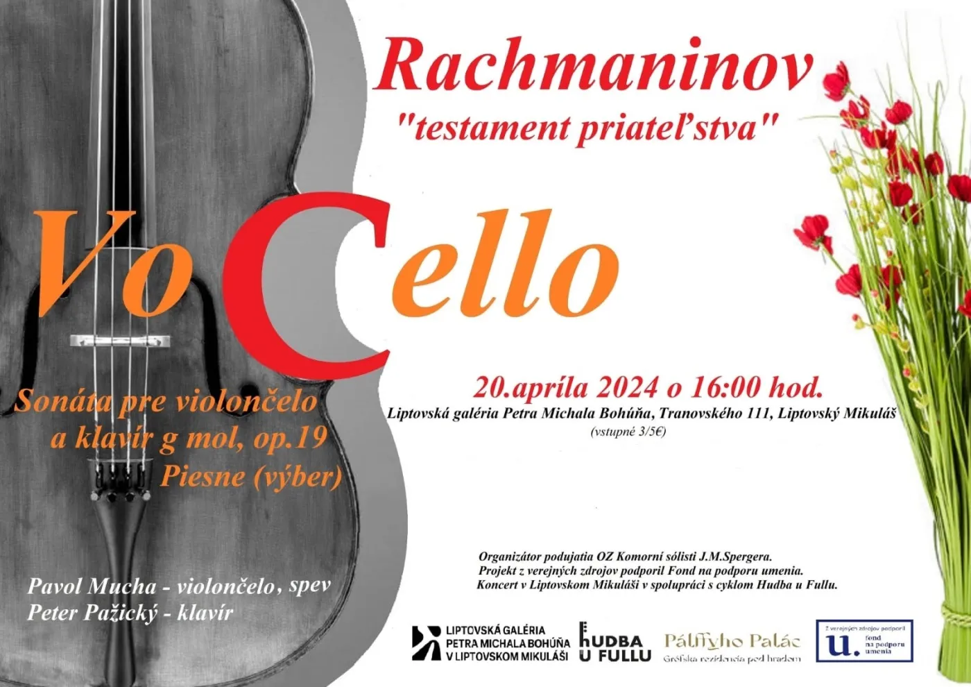 Koncert Vocello - Rachmaninov testament priateľstva