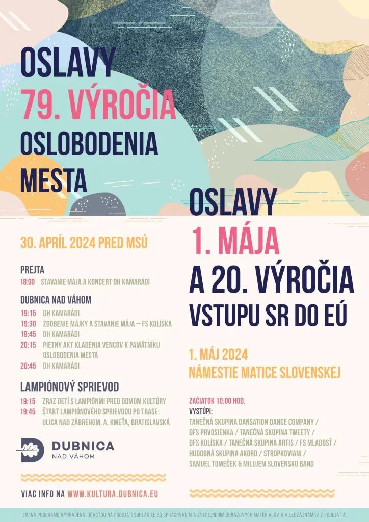 Oslavy 79. výročia oslobodenia mesta Dubnica nad Váhom