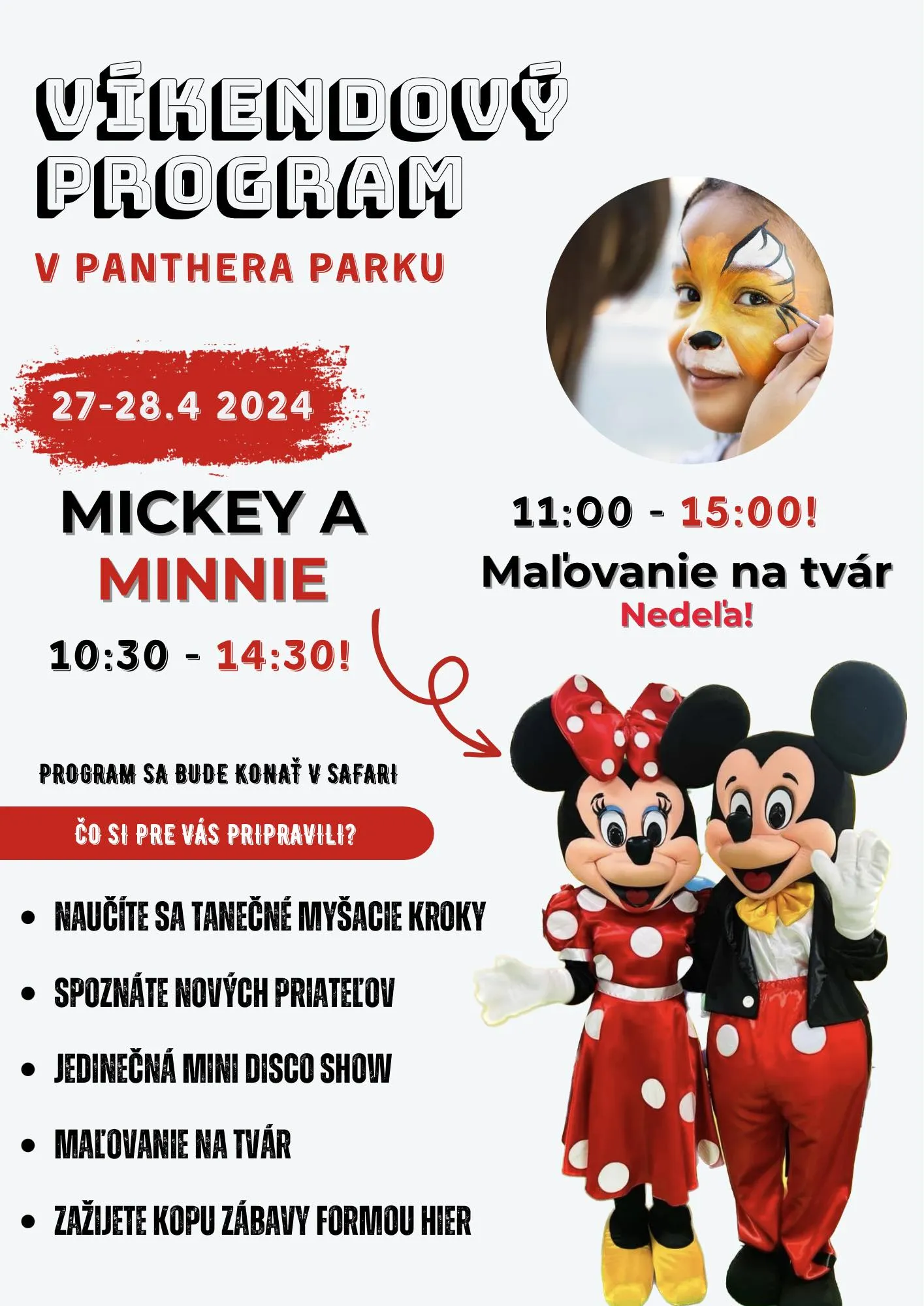 Mickey a Minnie v Panthera Parku