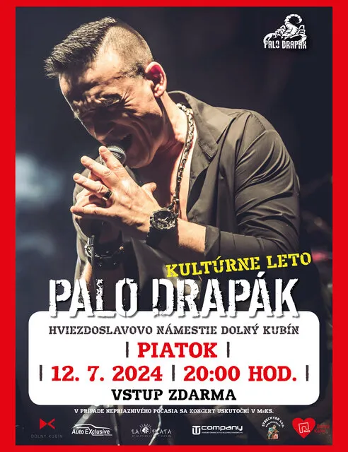 Kultúrne leto: Koncert Paľo Drapák