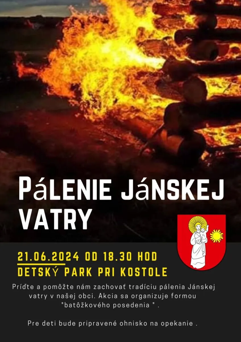 Pálenie jánskej vatry 2024