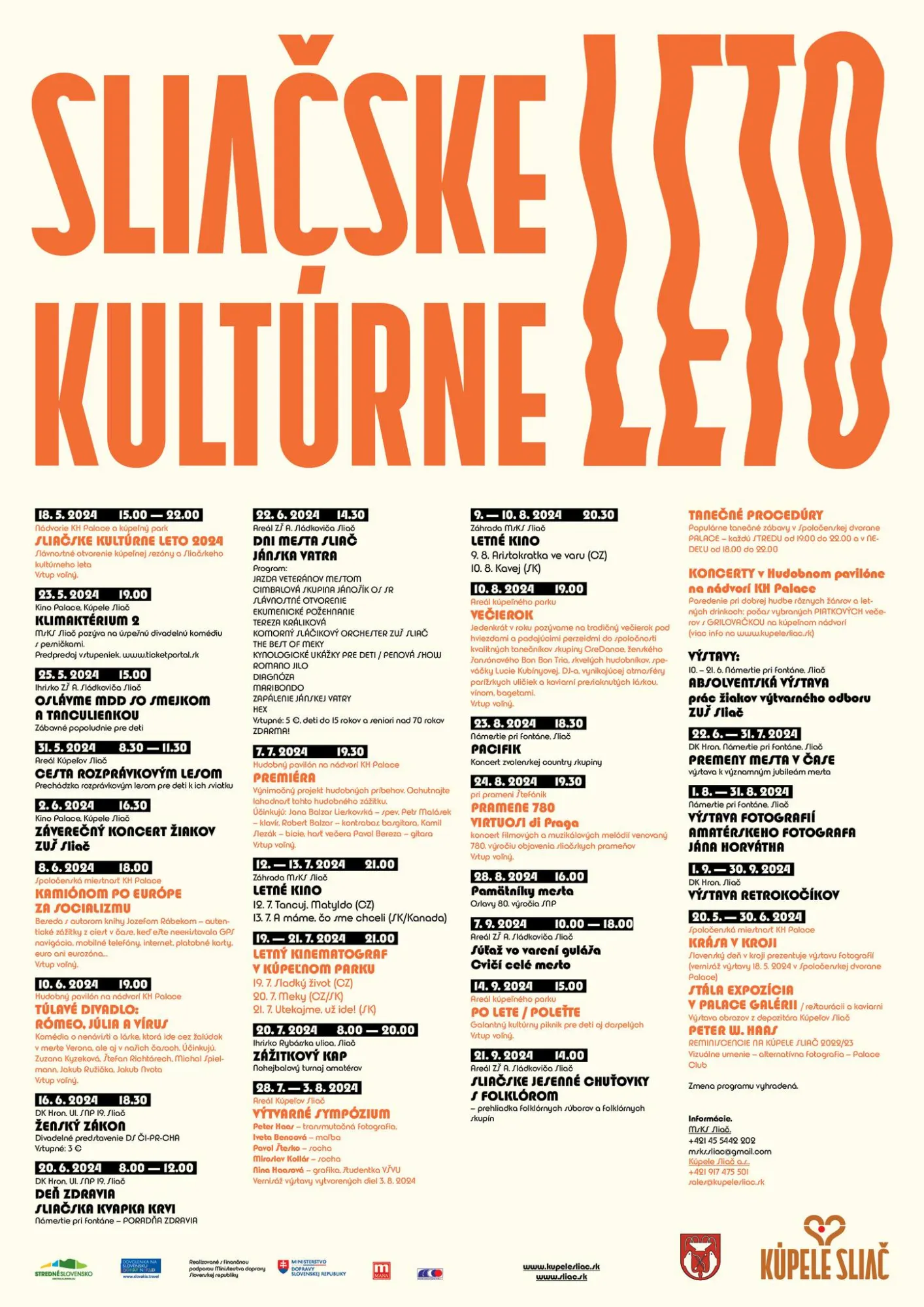 Sliačske kultúrne leto 2024