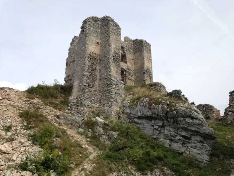 Hrad Gymes, zrucanina hradu