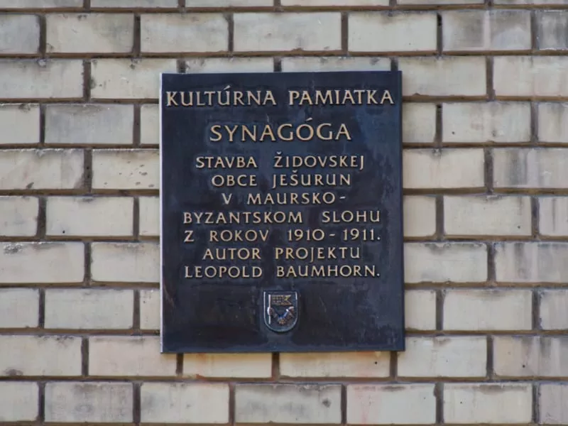 Synagoga Nitra, tabula
