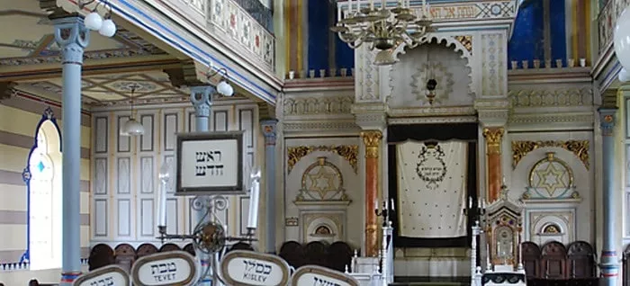 Interier synagogy v Presove